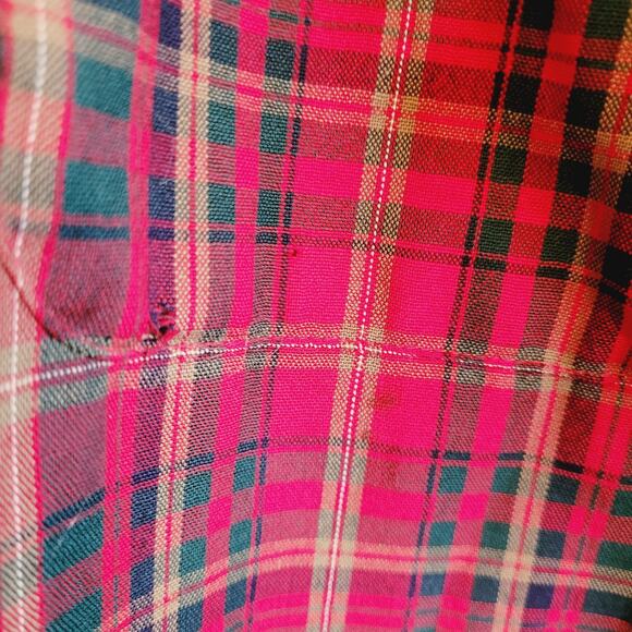 Vintage Pendleton mens MacDougal tartan plaid wool long sleeve button down shirt - Picture 7 of 10